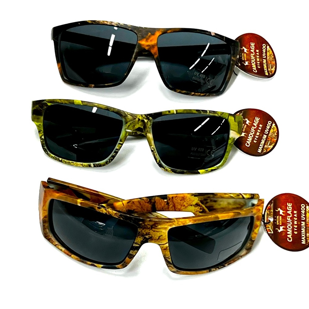 Camouflage eyewear special edition bundle.  3 pack UV400